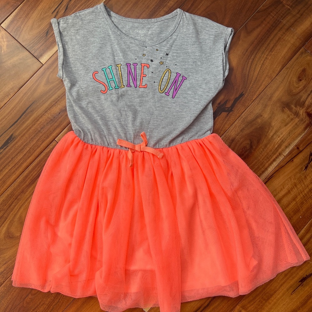 Okie Dokie Short Sleeve Tutu Dress Size 5T